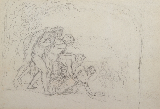 Sir John Everett Millais - Tribe of Benjamin Seizing their Brides
