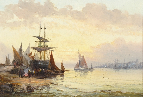 Charles Thornley - Shipping on the Medway
