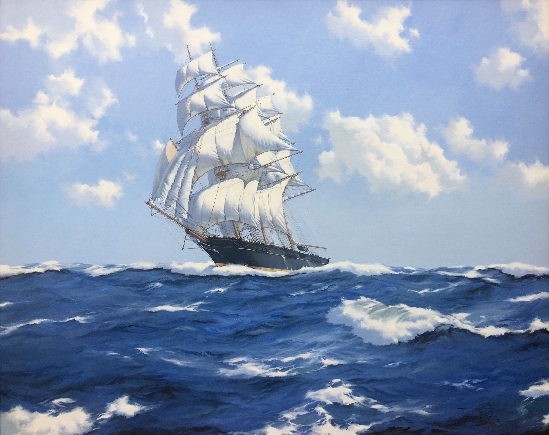 Glittering Sea - The Clipper Ship 'Surprise'