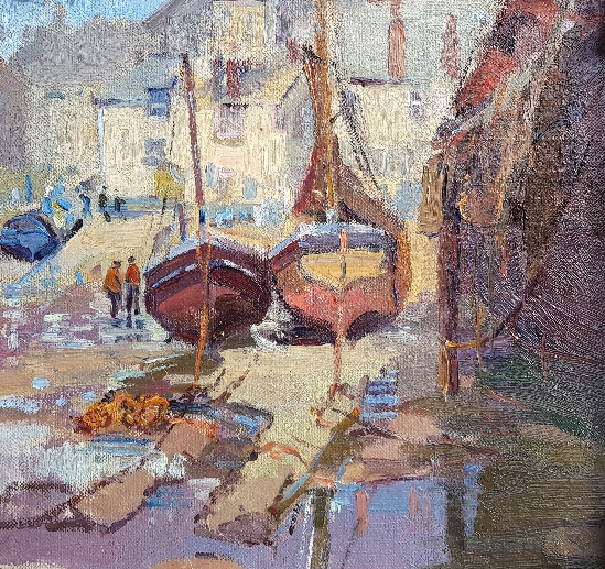 A Cornish Harbour / Shading in the Orchard