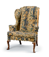 Tapestry Wing-Back Armchair