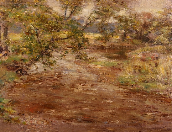 William McTaggart FRSE, RA, RSA - The Spate on the Esk