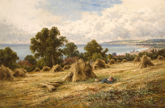 Harvest Time on the South Coast, Near Worthing, Sussex