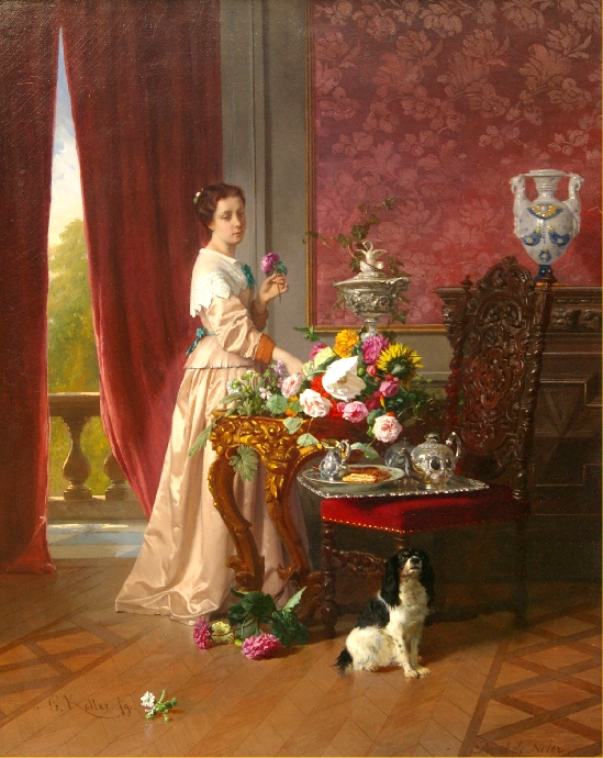 David Emile Joseph de Noter - Arranging the Bouquet