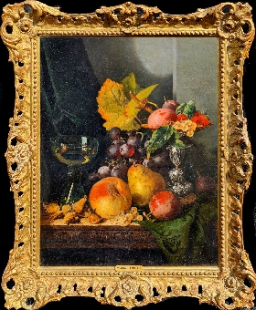 Still Life with Silver Tazza, Glass Roemer and Fruit