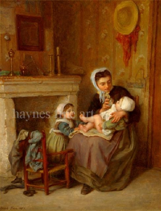 Pierre Edouard Frere - Giving Baby a Drink