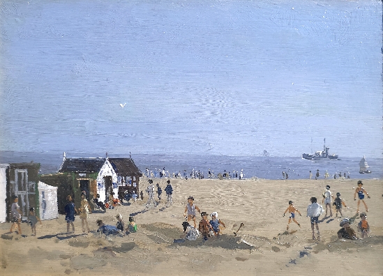 Campbell Archibald Mellon - Playing In Front Of The Beach Huts