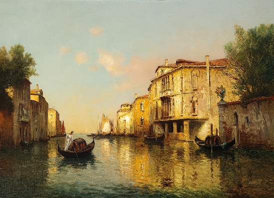 Antoine Bouvard Snr - A Venetian Backwater