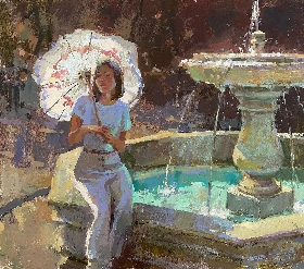 Margarita by the Fountain