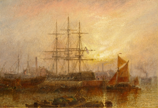 Claude T. stanfield Moore - Repairing Dock, East Greenwich