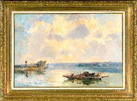 Le Bac de la Bouille, le Matin 1912