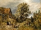 Rustics before a Thatched Farm