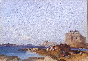 Figures Along the Shore