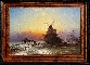 Sunset over a Frozen Landscape