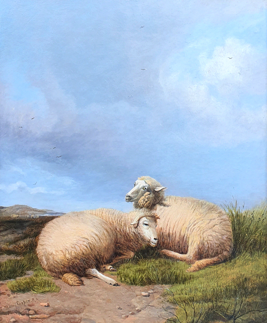 Thomas Sidney Cooper RA - Sheep Resting