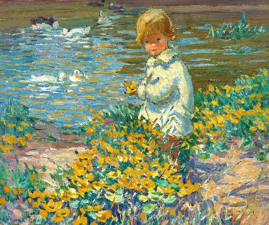 Dorothea Sharp ROI, RBA, PSWA - Gathering Flowers