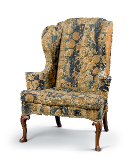 Tapestry Wing-Back Armchair