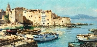 Plage De La Ponche Et La Tour Vielle A St Tropez