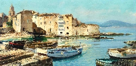 Plage De La Ponche Et La Tour Vielle A St Tropez