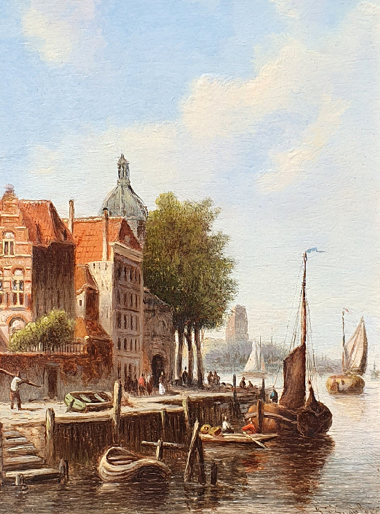 Jan Jacob Spohler - A Dutch Quayside