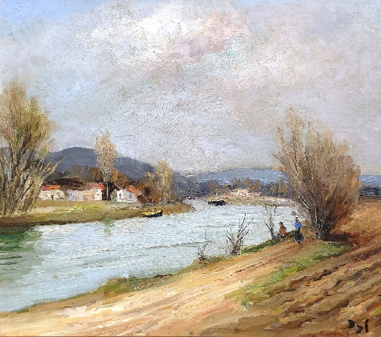 Marcel Dyf - L'Oise a Lille Adam (Ile De France)