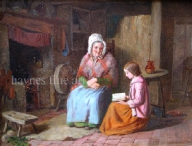 Reading to Grandma
