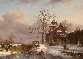 Figures Skating on a Frozen River