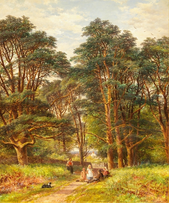 John Syer - Resting along the Shaded Path