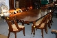 A Good Regency Mahogany Extending Dining Table, retaining it's full compliment of leaves. Circa 1820