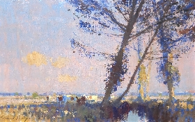 Cattle Shading Along The River Bure, Norfolk