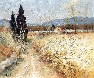 Chemin de Ferme Longeant le Champ de Bl&eacute;