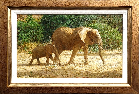 Tony Karpinski - Elephant Mother and Baby