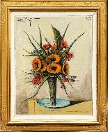 Soucis et Fleurs Rouges