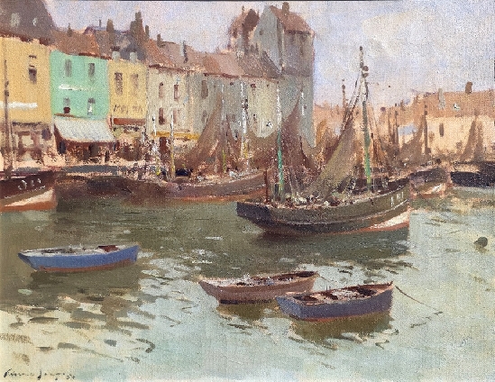 Edward Brian Seago RBA, RWS - Harbour Cafes, Ostend