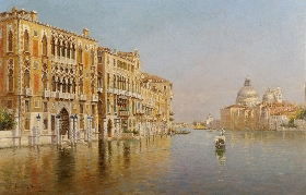 Venise, On the Grand Canal, Looking towards the Santa Maria Della Salute