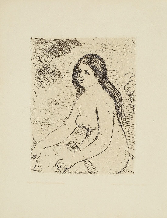 Pierre Auguste Renoir - Femme Nue Assise (Delteil 12)