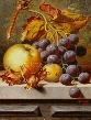 Still Life of Fruit on a stone Ledge