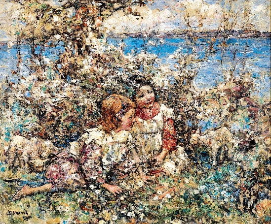 Edward Atkinson Hornel - Springtime