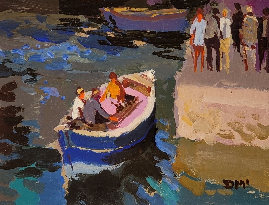 Donald McIntyre RCA, RSMA - Sunlit Harbour