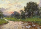 Sunset on the Tillingbourne, Abinger Hammer, Surrey