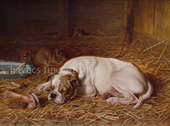 Horatio Henry Couldery - Whilst the Sleeping Dog Lies