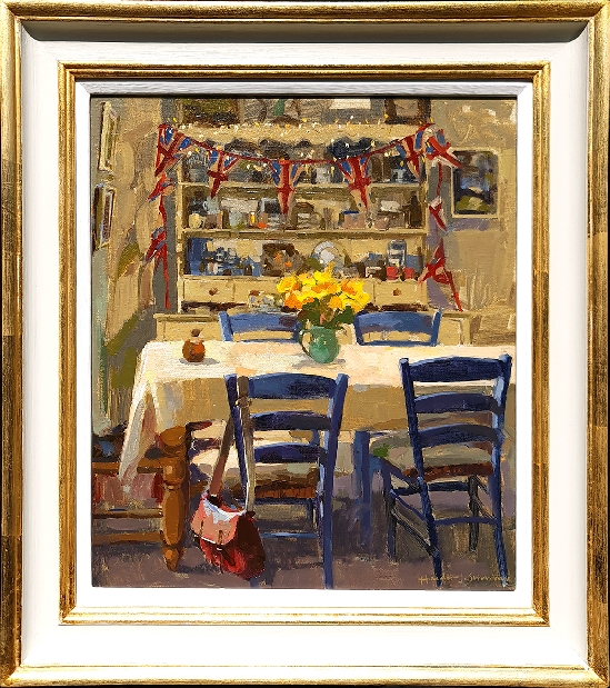 Haidee-Jo Summers ROI RSMA - Yellow Roses and Bunting